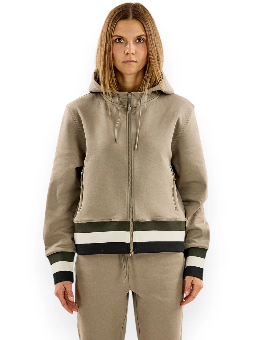 Organic Cotton Tech Zip Hood W
