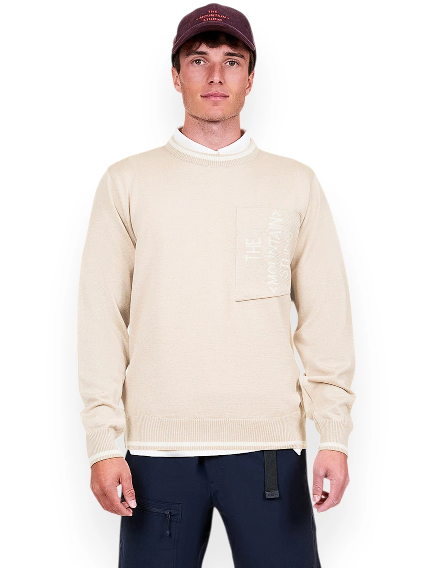 Light Knit Pocket Crew