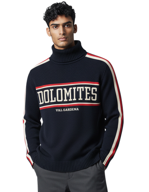 Knitted Turtle Neck Sweater Dolomites