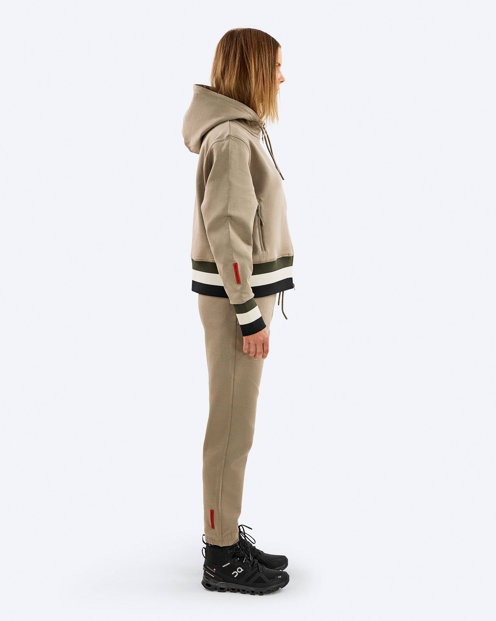 Organic Cotton Tech Zip Hood W