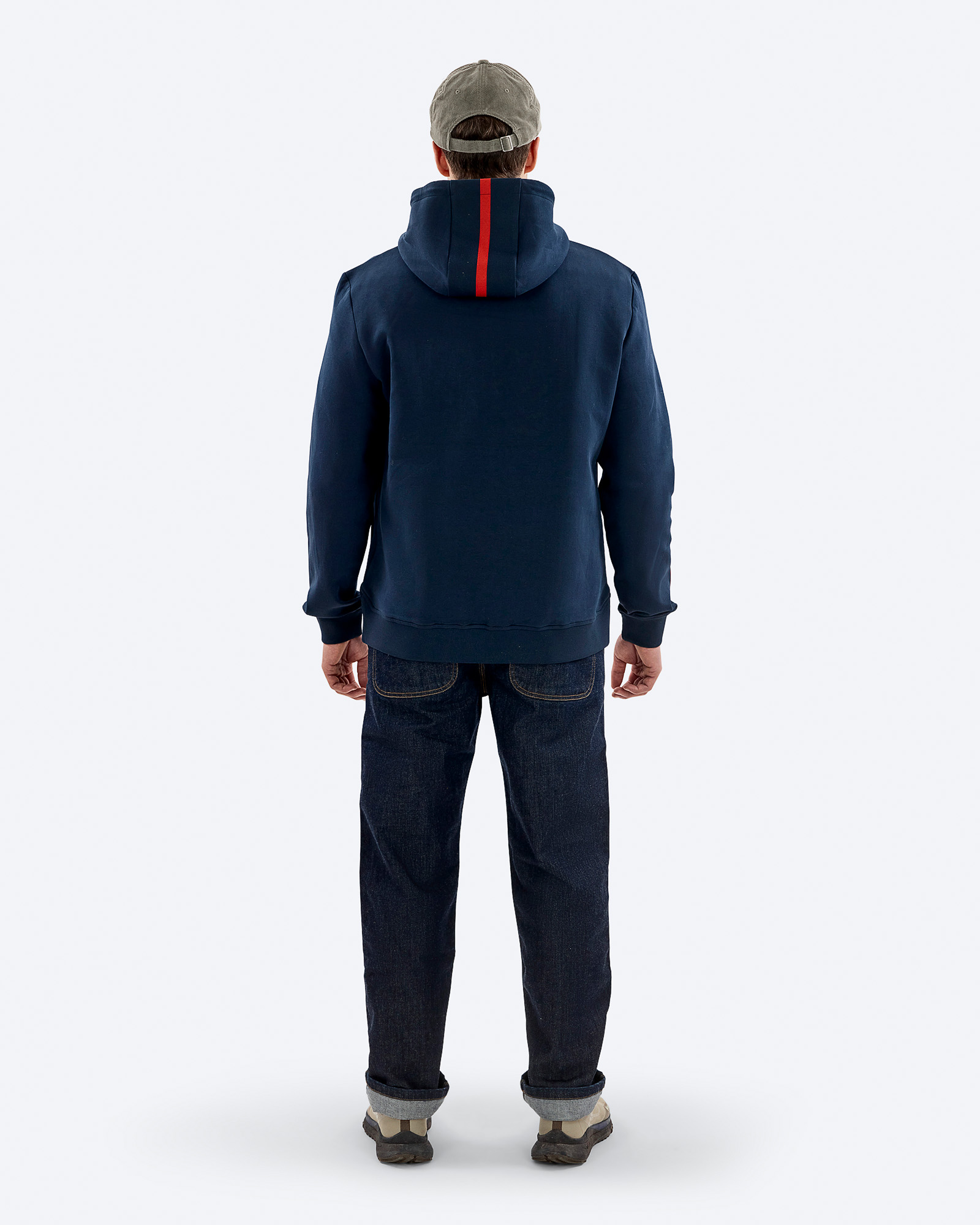 Cotton Tech Hood Half Zip