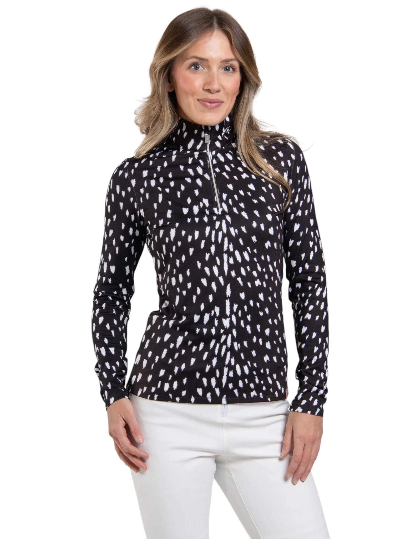 Kinetic Print Half-Zip