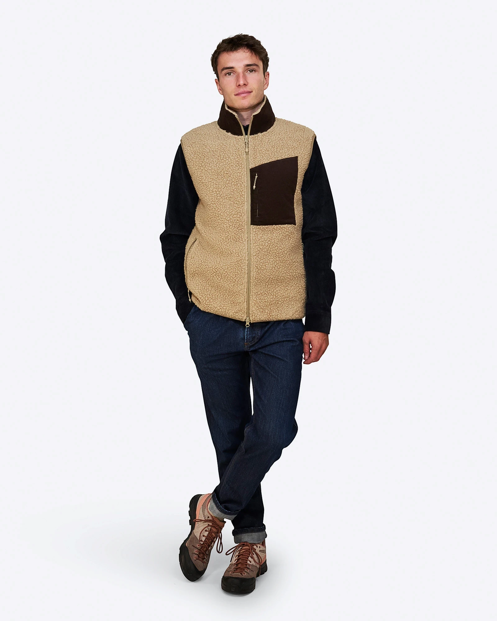 Soft Wool Pile Cord Vest
