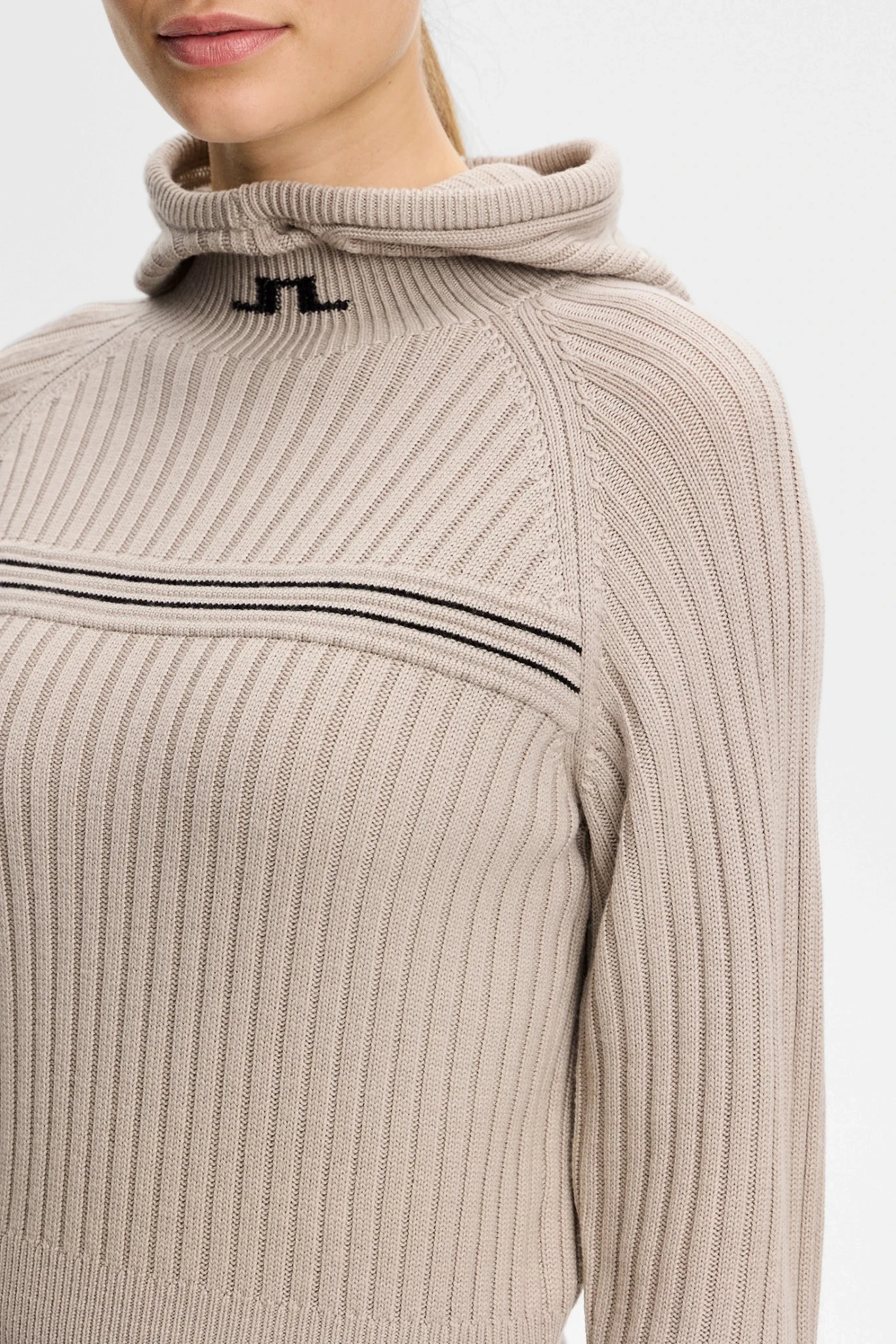 Hilda Knitted Rib Hoodie