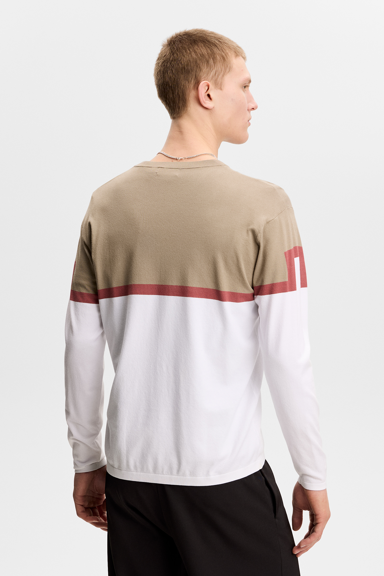 Emrik Block Knitted Sweater M