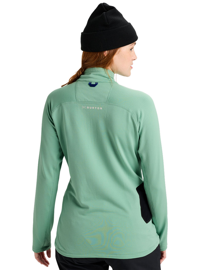 ak Helium Grid Fleece Quater-Zip W