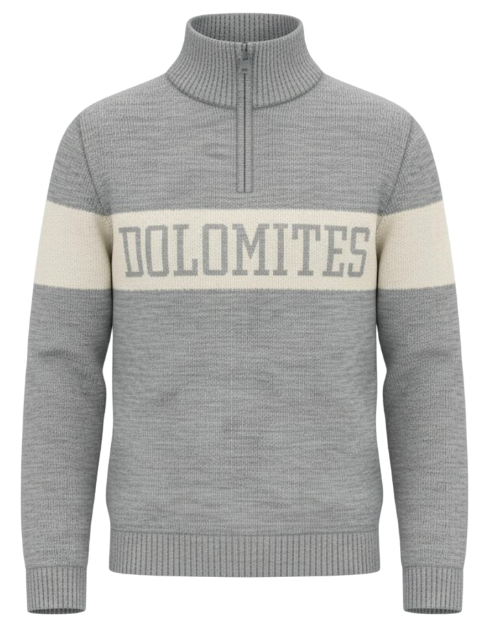 Knitted Sweater Half Zip Dolomites