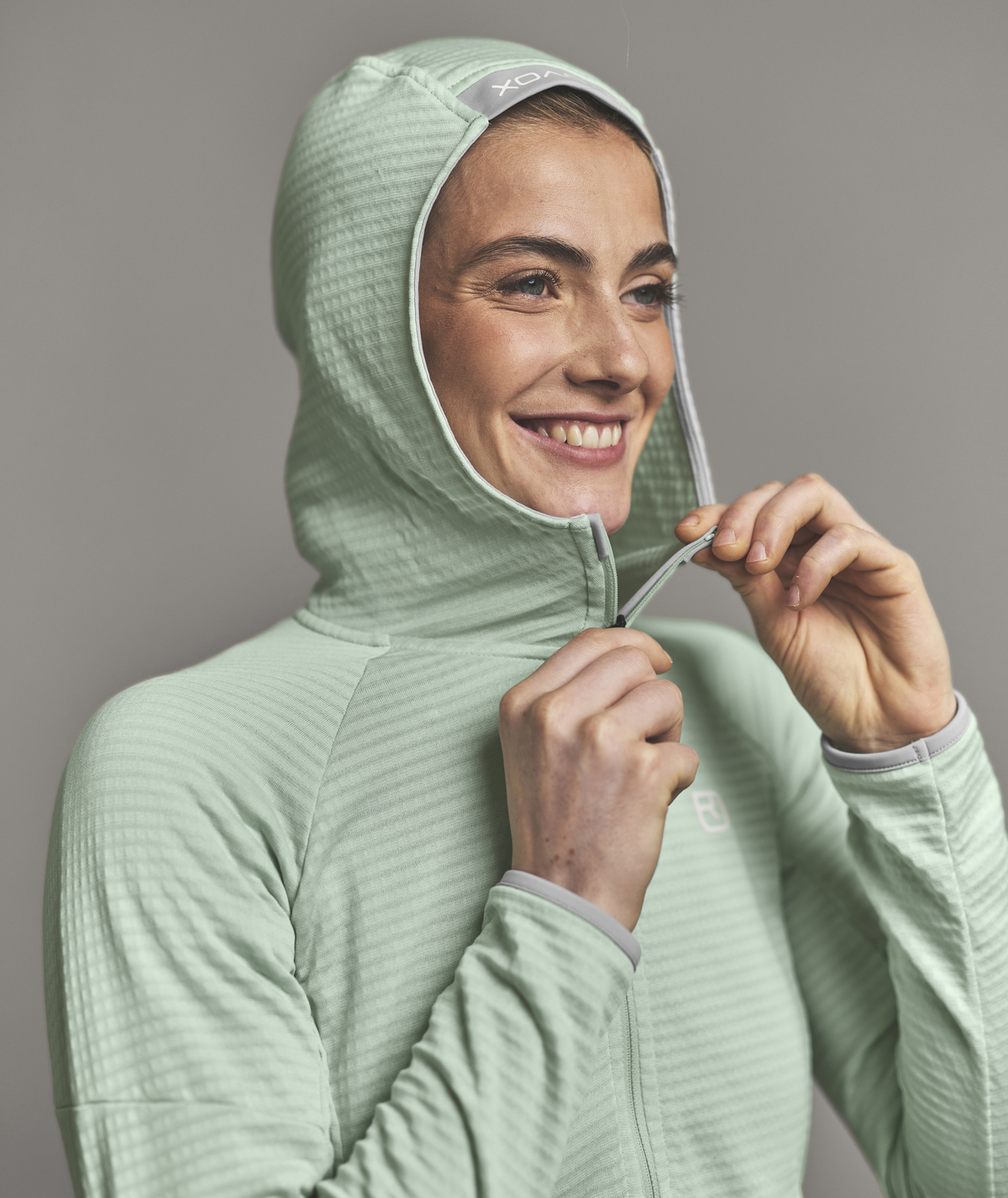 Fleece Light Grid Hoody W