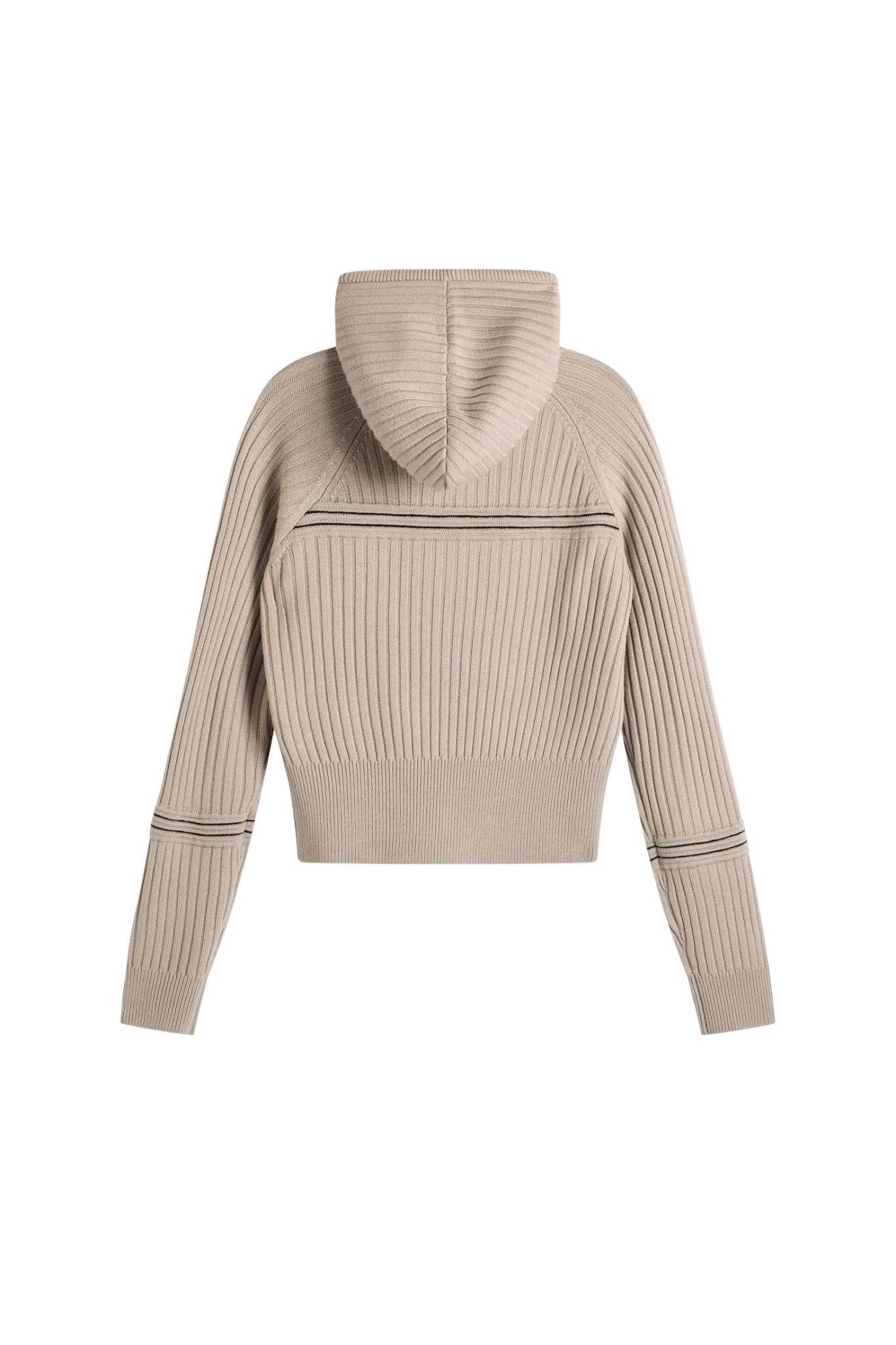 Hilda Knitted Rib Hoodie