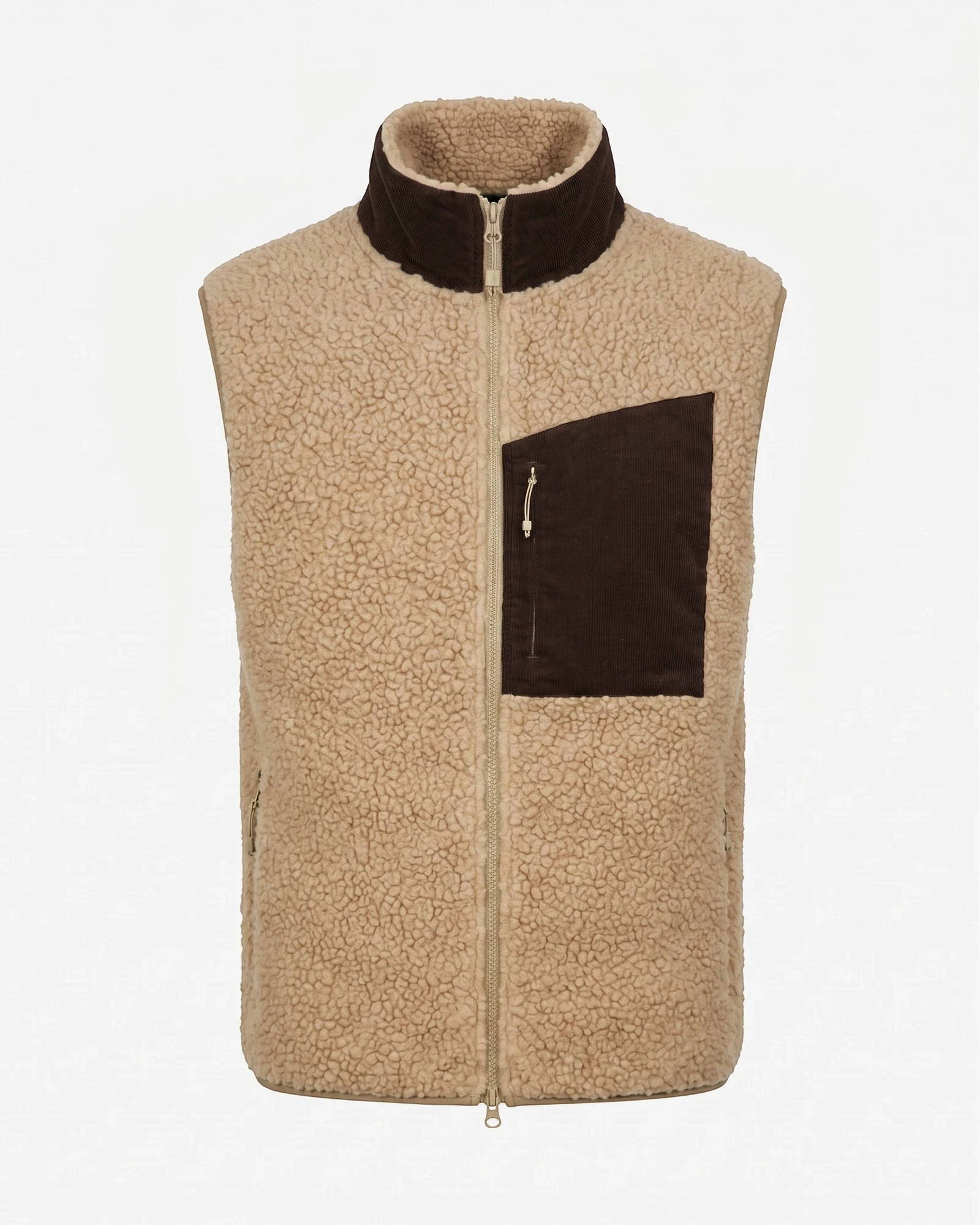 Soft Wool Pile Cord Vest