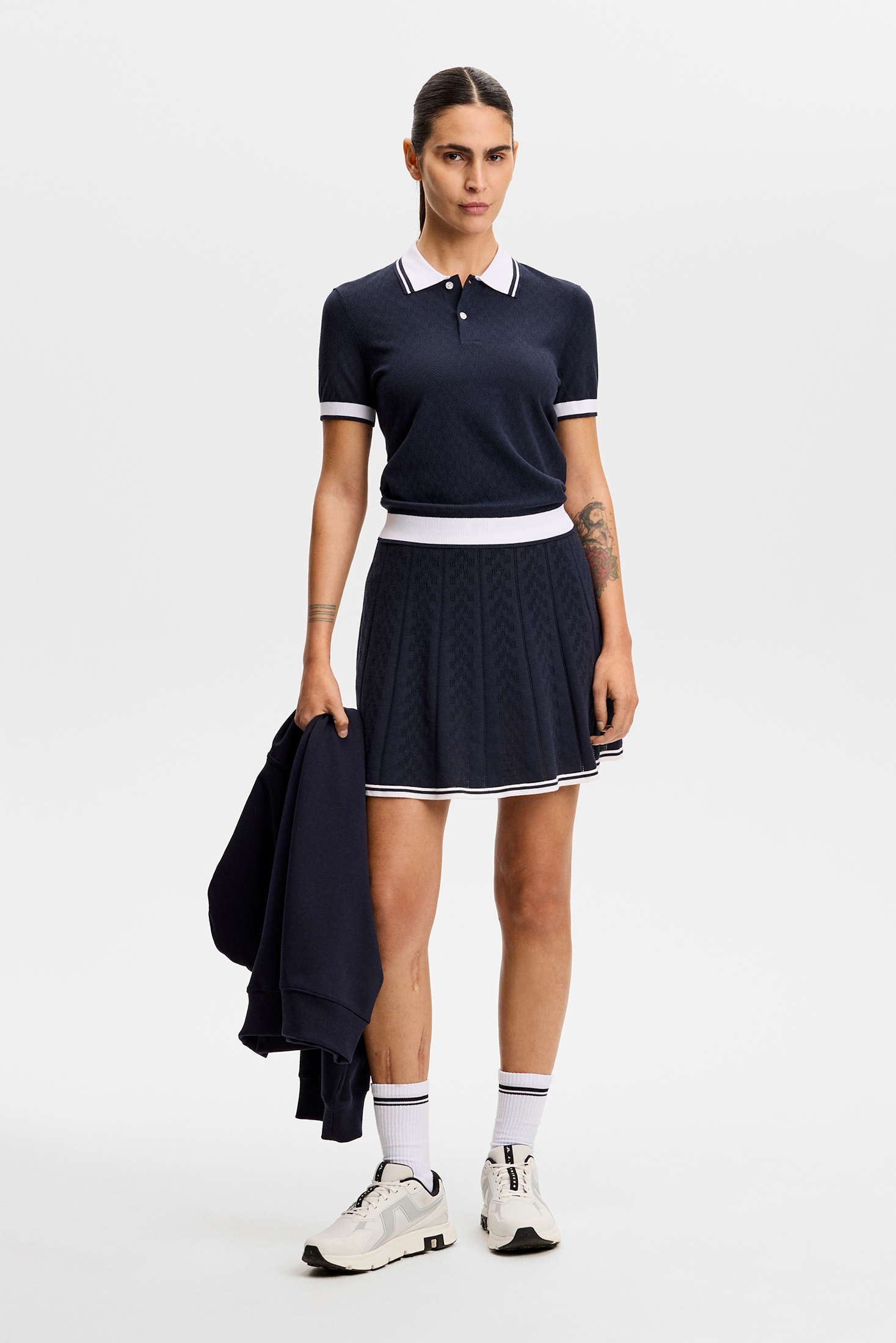Polly Pointelle Polo W
