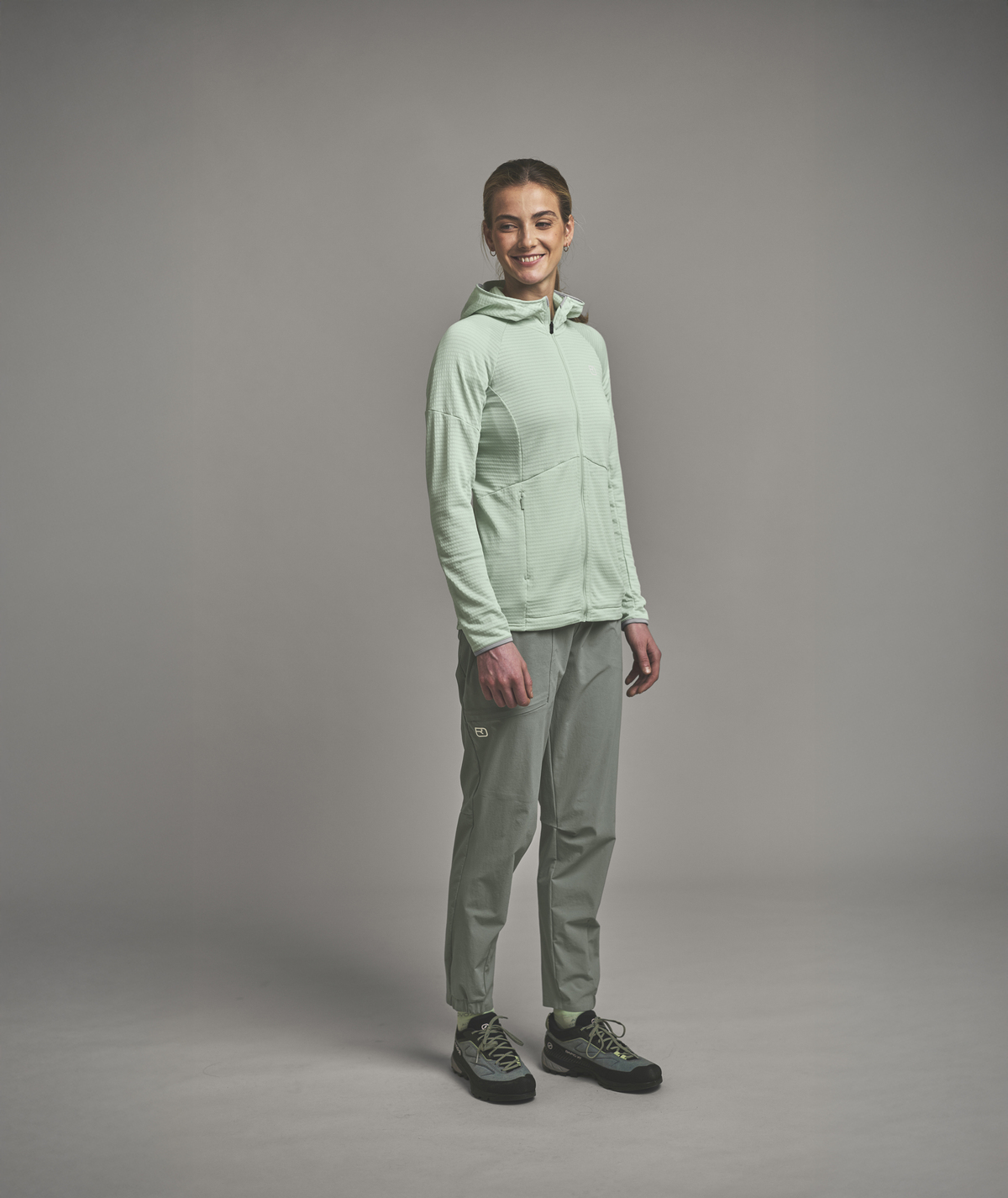 Fleece Light Grid Hoody W