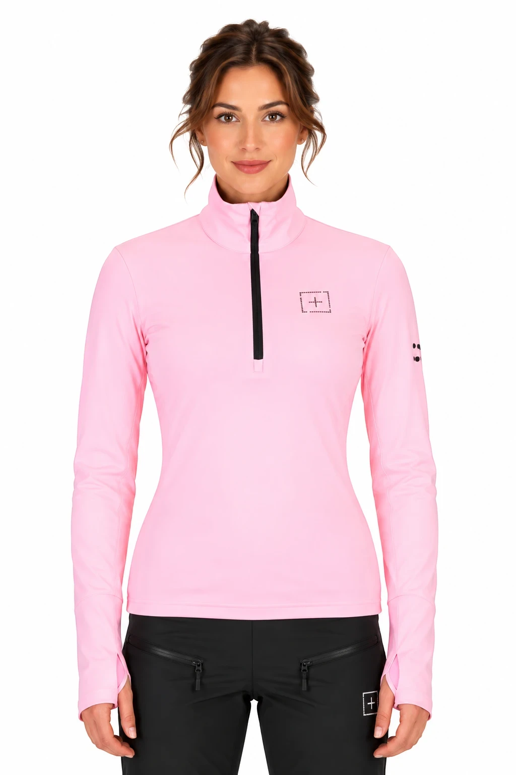 631 - Turtleneck Half Zip Swarovski