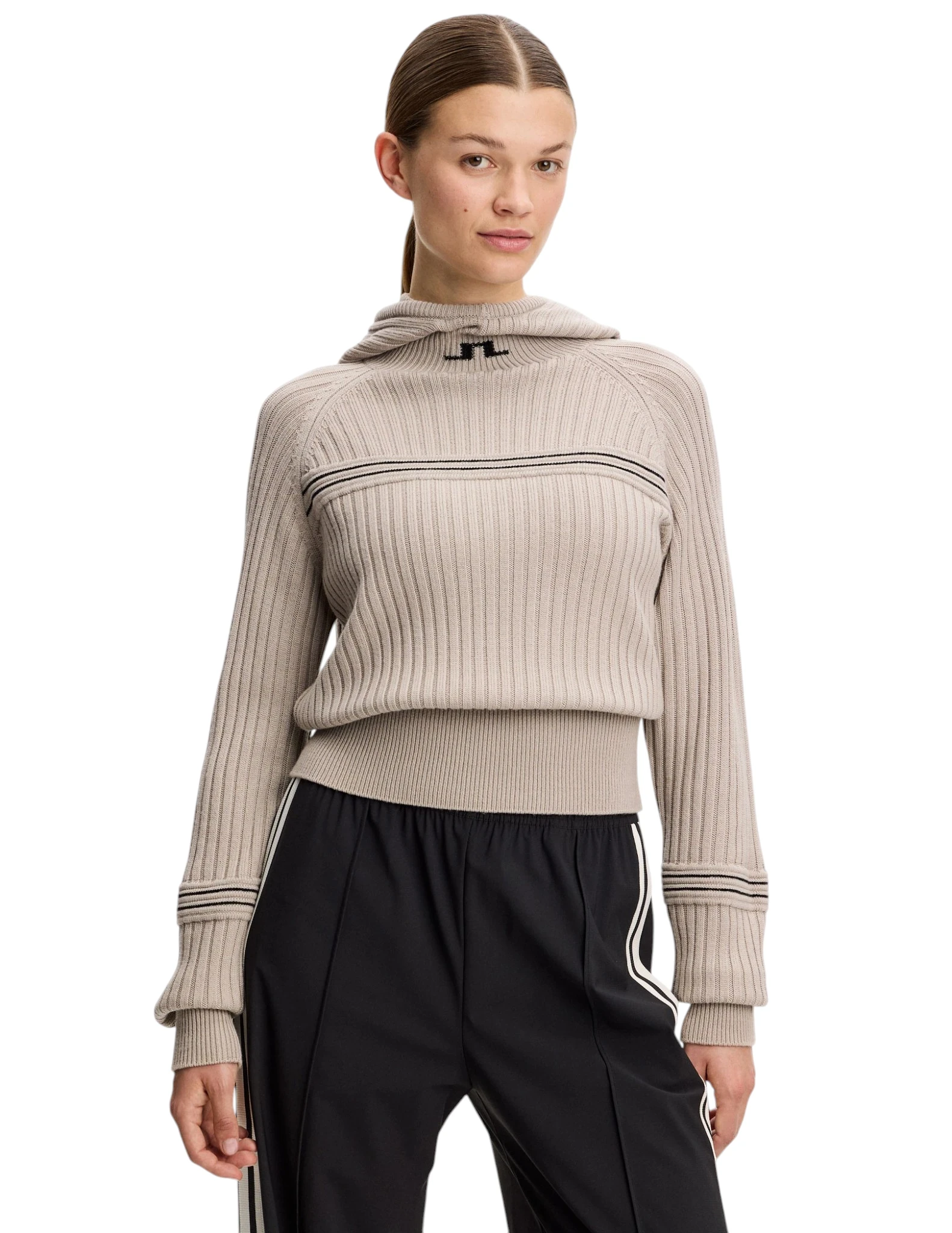 Hilda Knitted Rib Hoodie