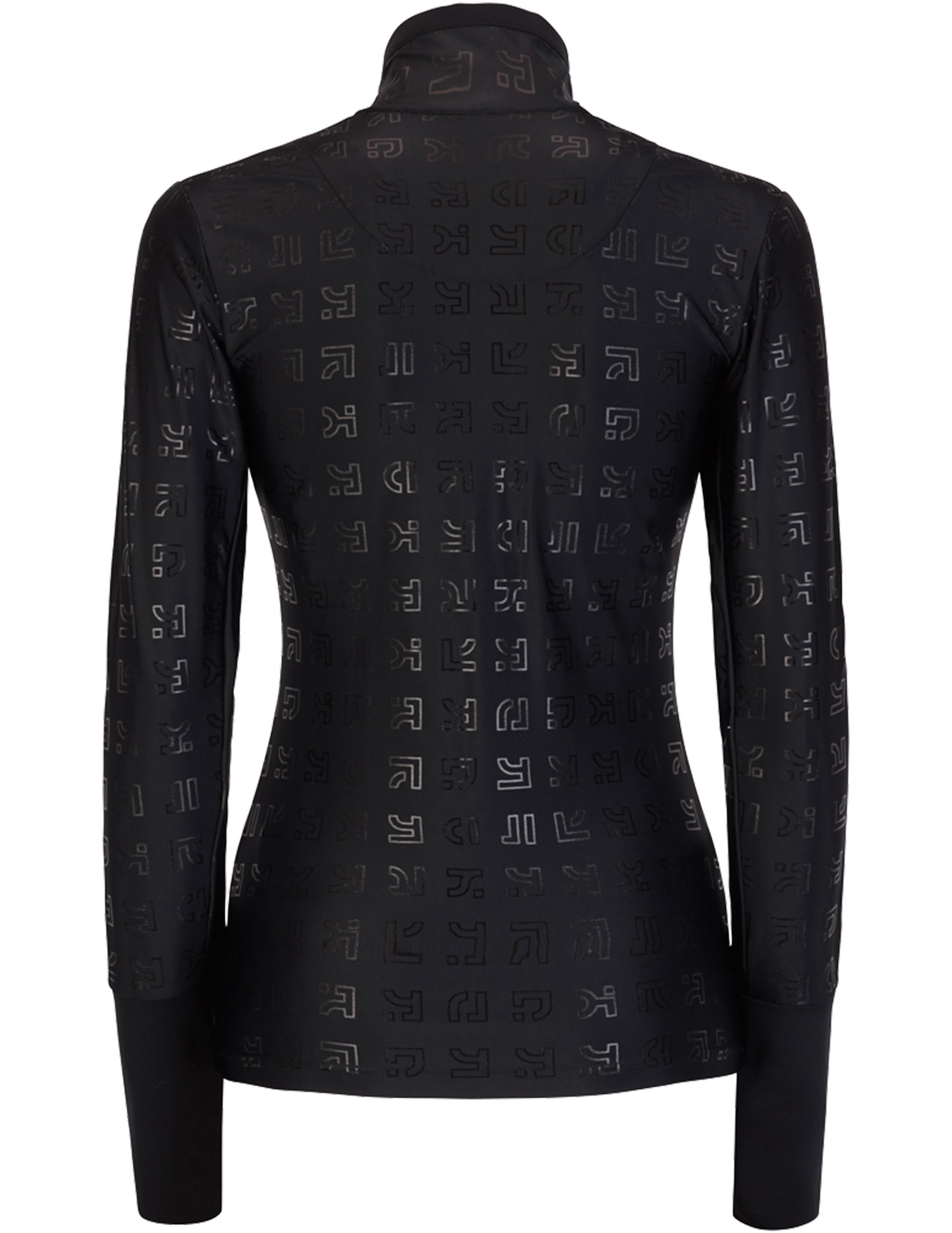 631 - Printed Turtleneck w/ Half Zip W