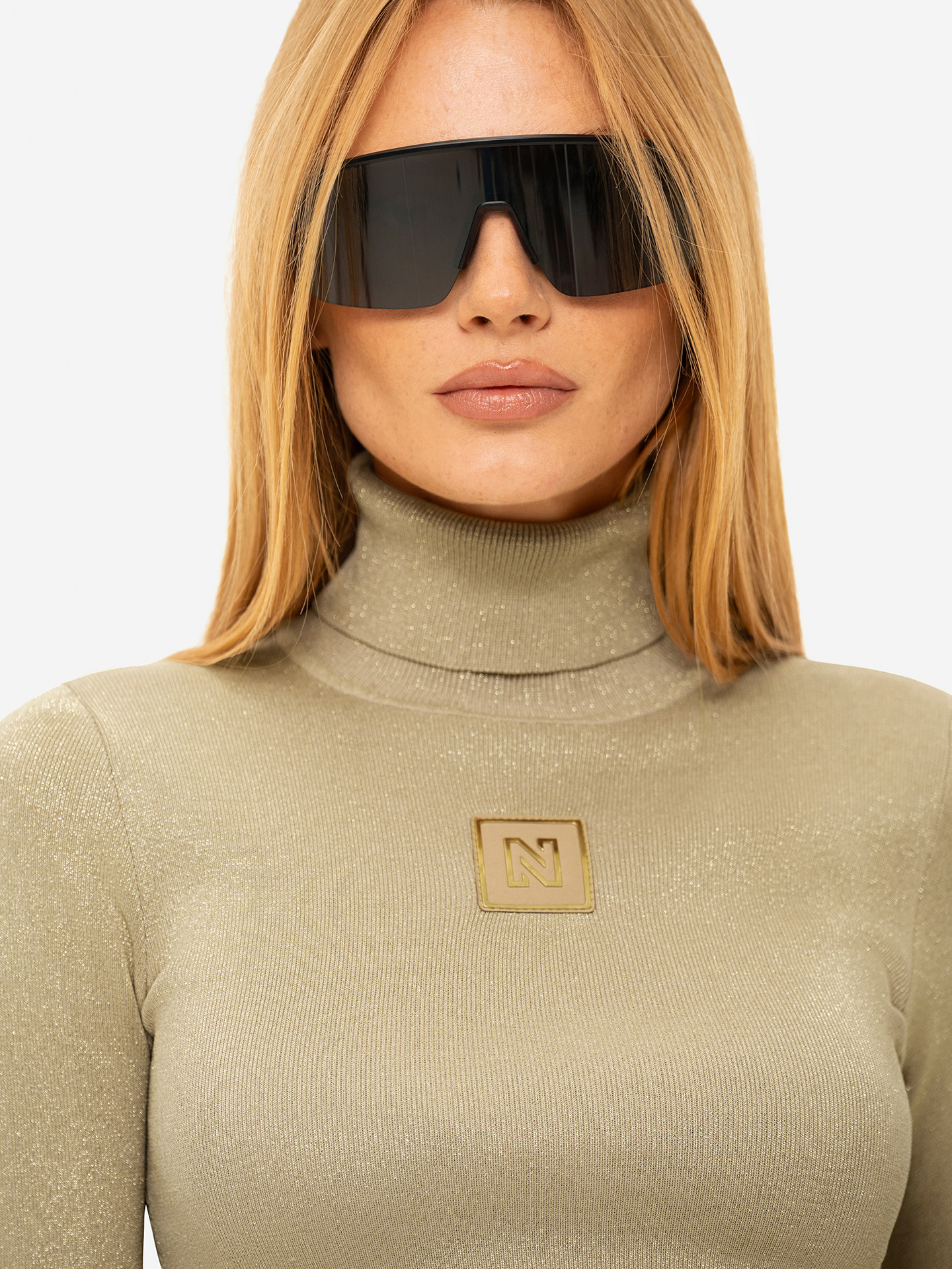 Noroton Shiny Turtleneck