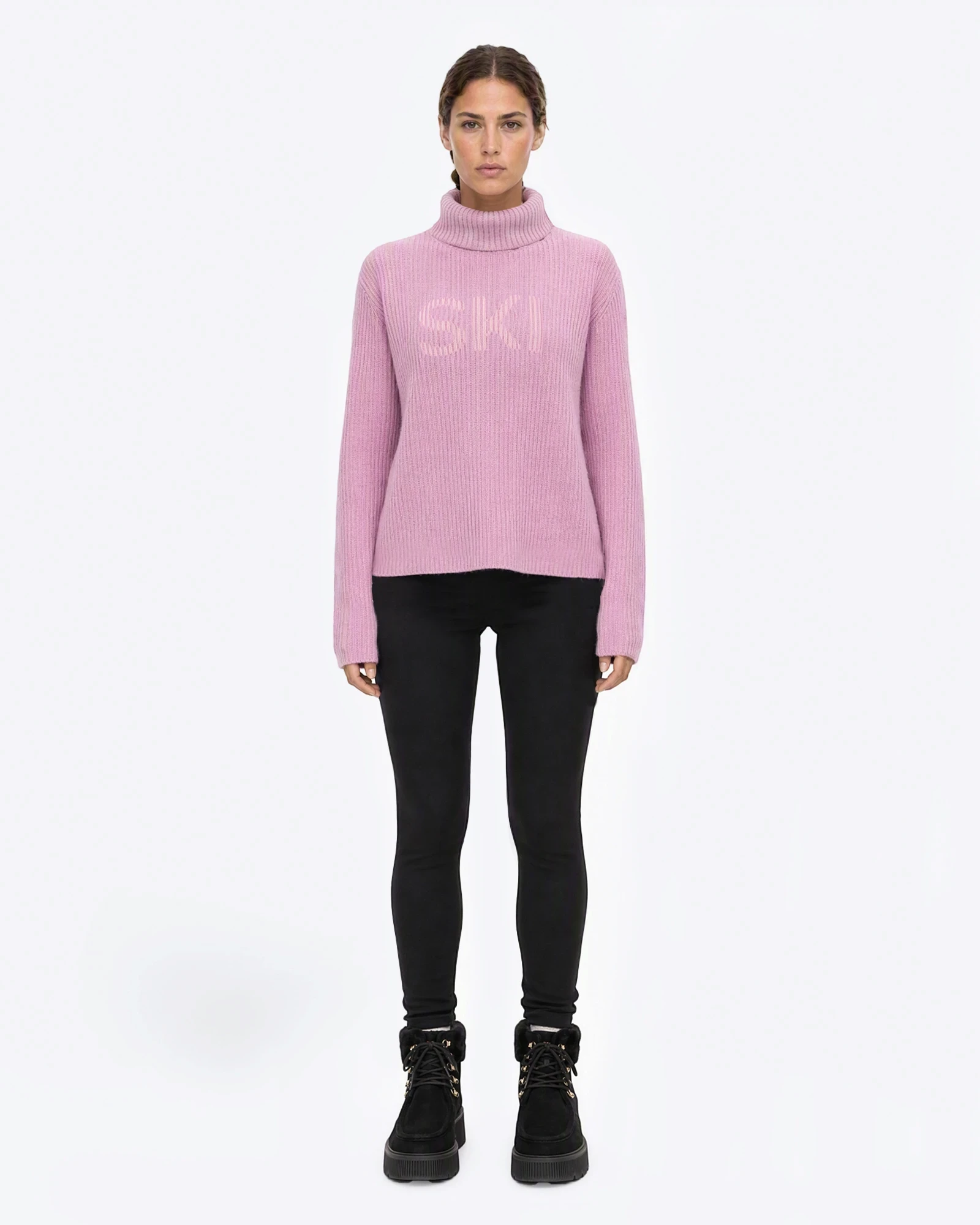 Rib Lambswool Ski Sweater