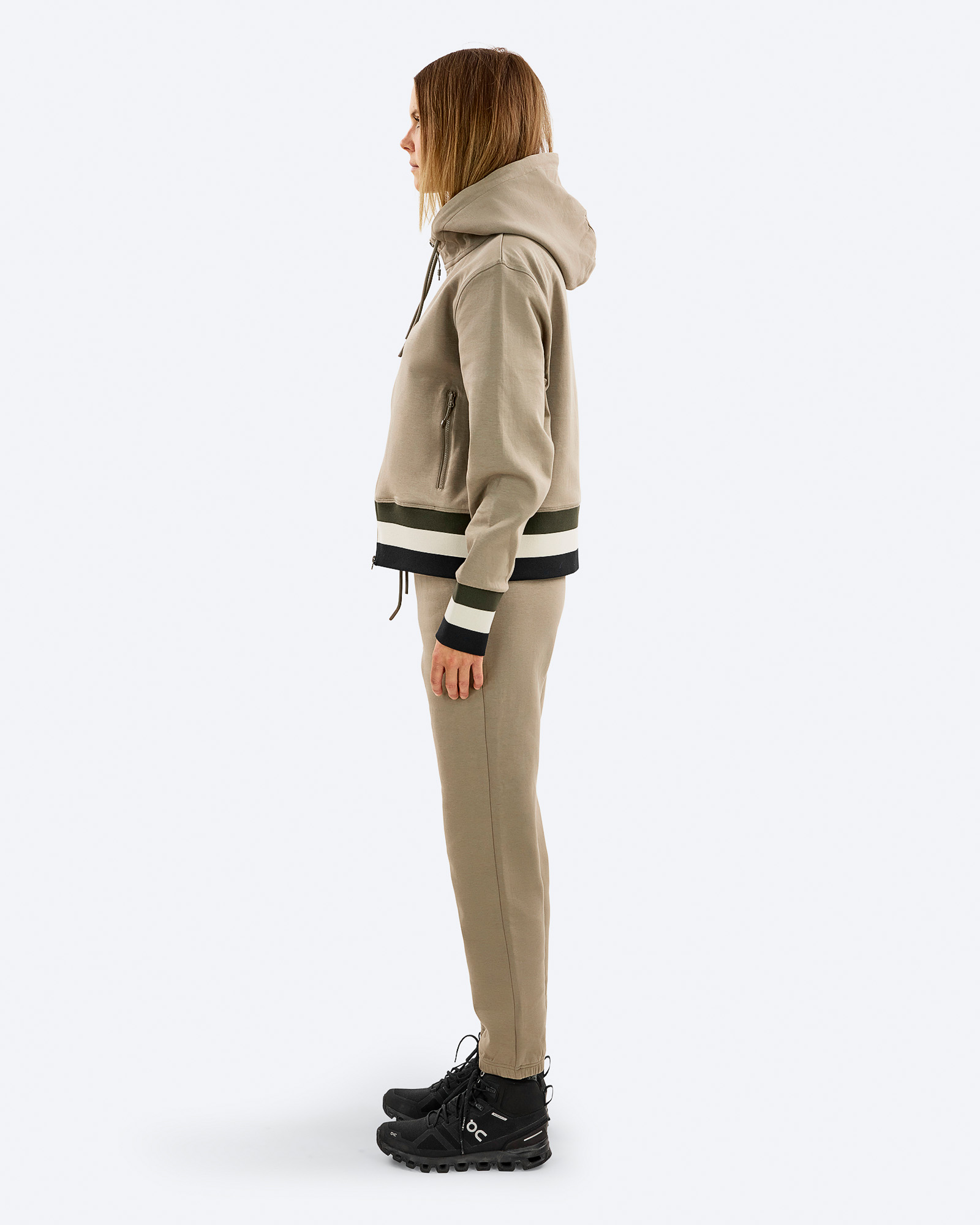 Organic Cotton Tech Zip Hood W