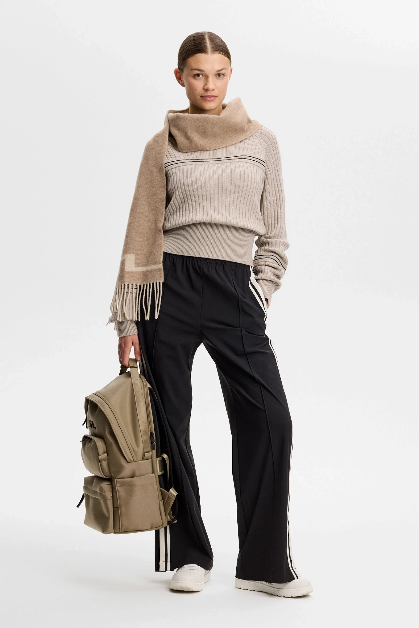 Hilda Knitted Rib Hoodie