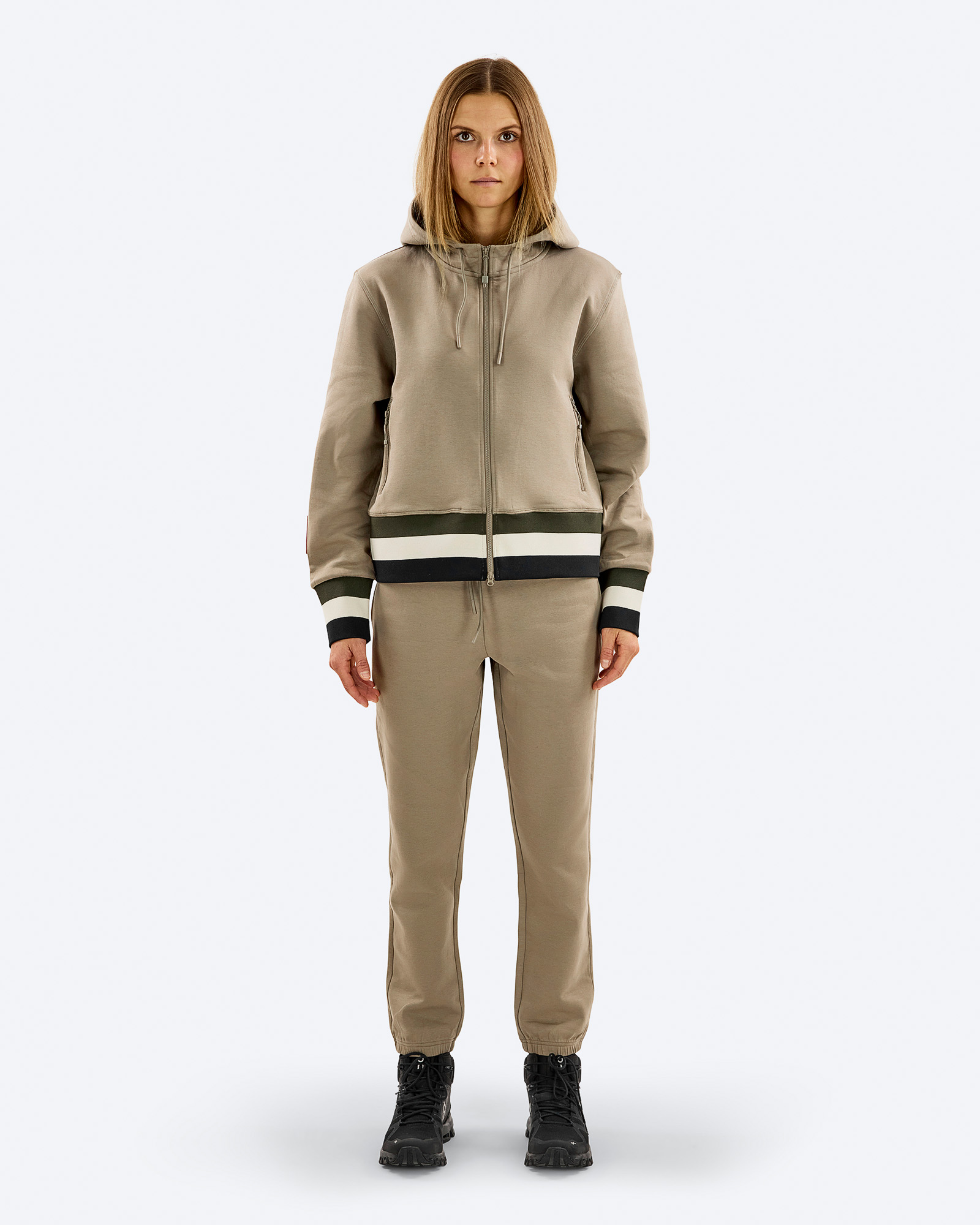 Organic Cotton Tech Zip Hood W