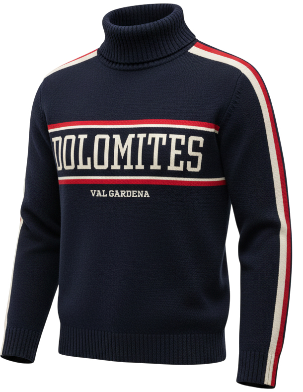 Knitted Turtle Neck Sweater Dolomites