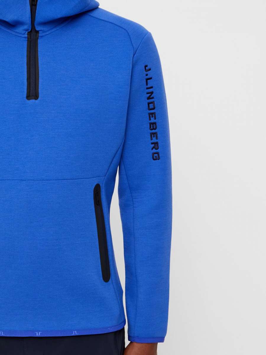 J.Lindeberg Logo Tech Sweat Hoodie Sport Jackets Sweatshirts buy online at Sport Gardena