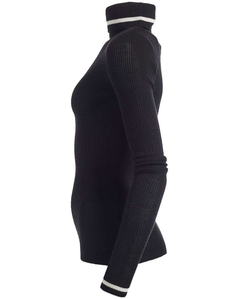 【SLOBE IENA】 BIG SKI KNIT ブラック GINGER掲載商品】 SLOBE IENA】 BIG SKI KNIT ブラック
