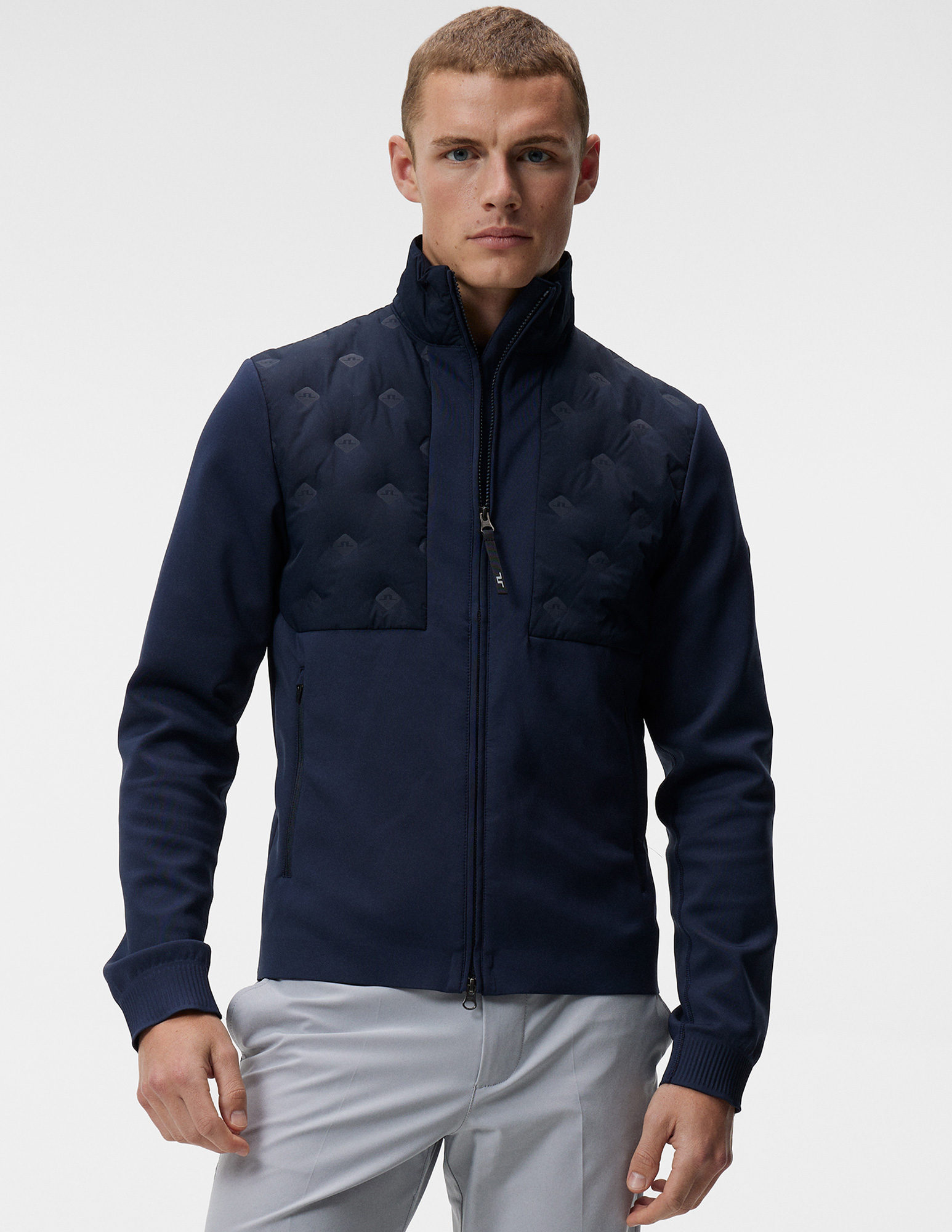 Embossed Midnight Monogram Bomber Jacket - Ready to Wear