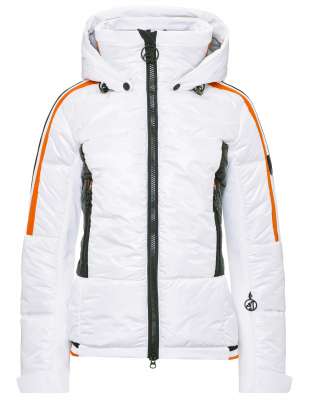 Casual Lace Up Patchwork Texture White duck down Hooded Outerwear(Down content 86%~90%) Casual Lace Up Patchwork Texture White duck down Hooded Outerwear(Down content 86%~90%)